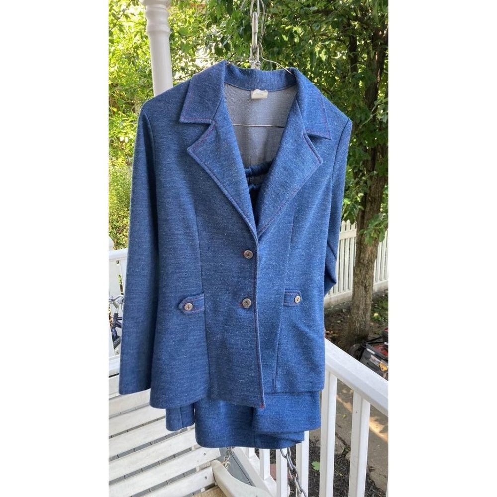 Vintage 1950s 2 Piece Sears Top And Skirt Suit Dress MCM Sz 16